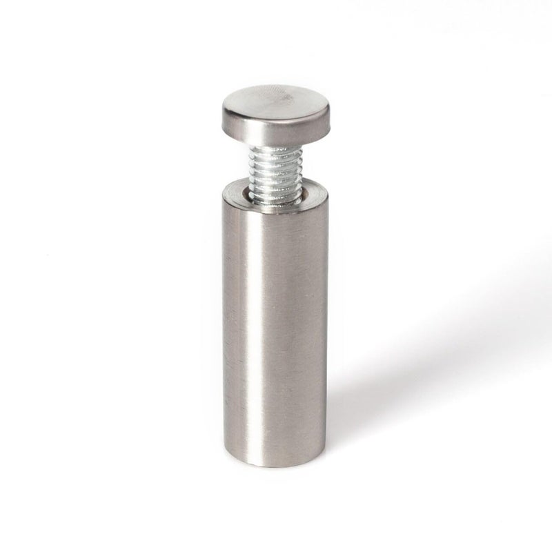 OUTWATER Stainless Steel Standoff 3/4 Inch Diameter x 2 Inch Barrel Length Brushed Finish for PVC, Glass and Acrylic Sign Stand Off Wall Anchors and Screws 4 Piece Pack for Heavy Signs - Image 4